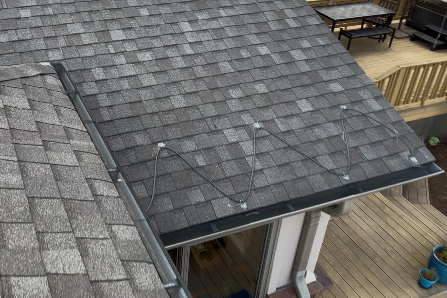 Gutter guards with non-combustible mesh